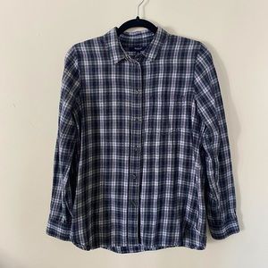 Madewell Button Up Flannel Shirt (Size M)
